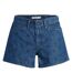 Womens/ladies Wellthread Flowers Mom Shorts Blue Levis-2