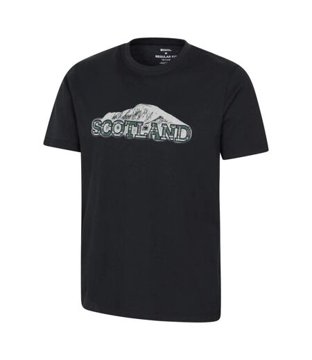 T-shirt Manches Courtes Scotland Homme Noir Mountain Warehouse