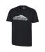 T-shirt Manches Courtes Scotland Homme Noir Mountain Warehouse-3