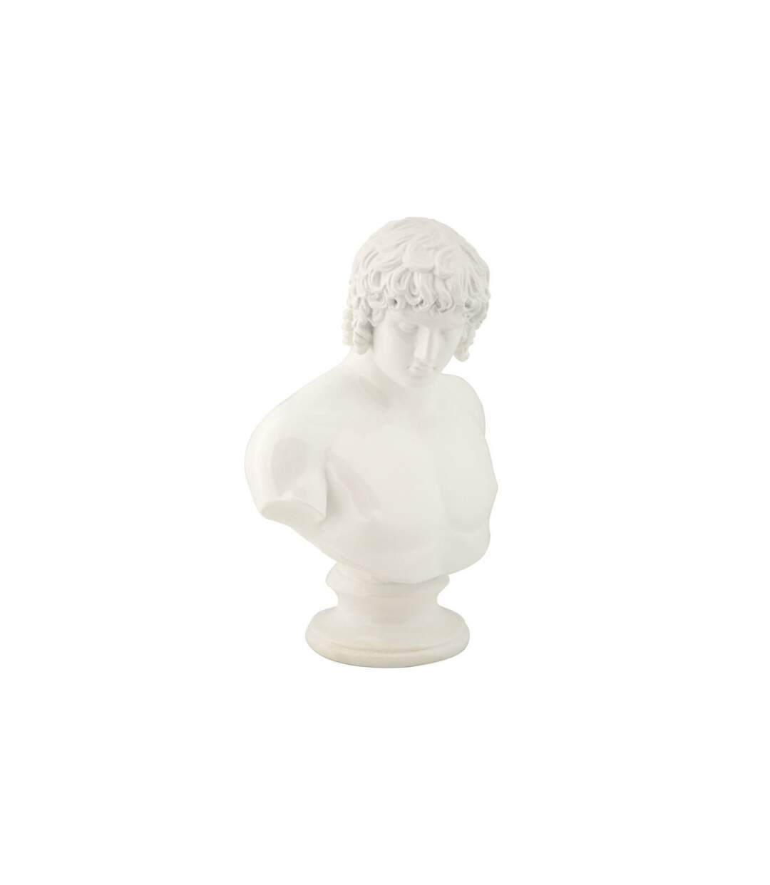 Buste Homme en Résine Centurion 25cm Blanc-1