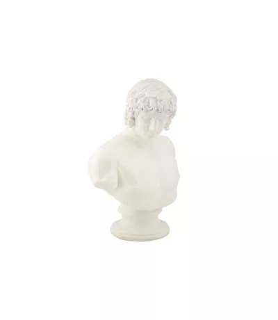 Buste Homme en Résine Centurion 25cm Blanc