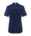 Womens/ladies Green-generation Short-sleeved Chef Jacket Steel Blue Karlowsky-2