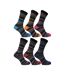 Mens 12 Pairs Cotton Rich Formal Dress Coloured Socks-2