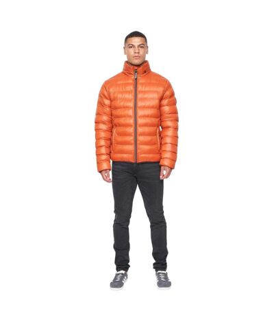 Mens Shemmy 2 Layer Quilted Jacket Orange Duck And Cover