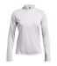 Womens/ladies Tech Textured Half Zip Top Halo Grey Under Armour-1