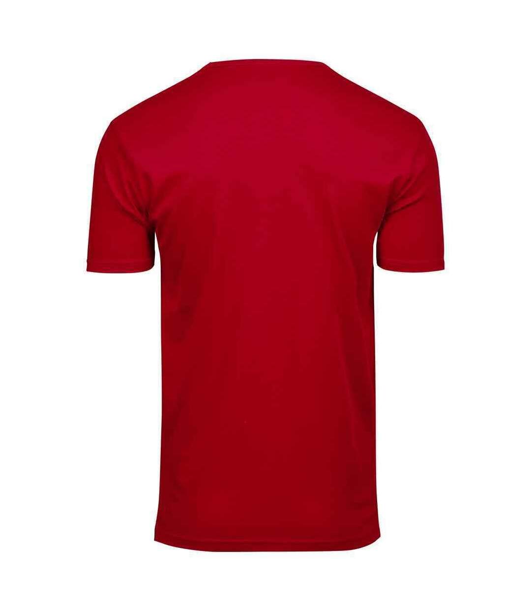 T-shirt interlock hommes rouge Tee Jays