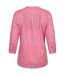 Womens/ladies petra floral 3/4 sleeve shirt bright pink Mountain Warehouse-2