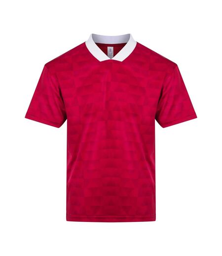 Mens Retro Sports Jersey Red White Just Cool