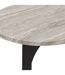 Console design effet marbre TUSCO - Noir-3