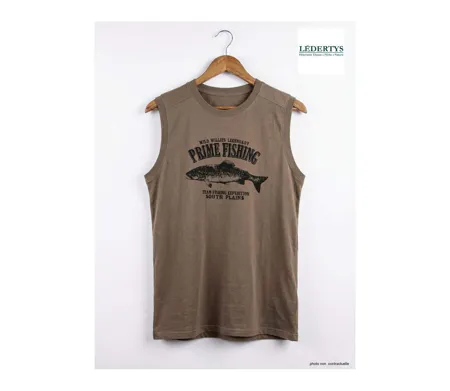 Tee-shirt Sans Manches Ledertys LY0598C avec Motif Truite