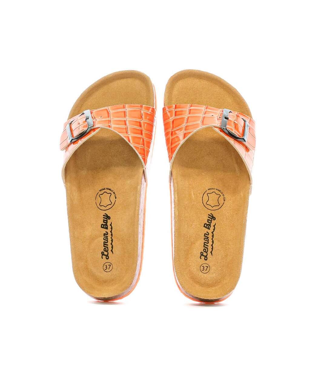 Sandales Oranges Femme Lemon Bay Croco - 36-3