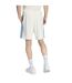 Mens Essentials French Terry 3 Stripes Shorts White Blue Adidas-3