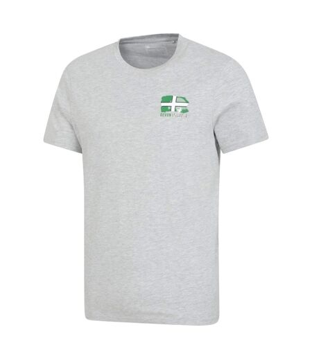 Mens Devon Flag Short-sleeved T-shirt Grey Mountain Warehouse