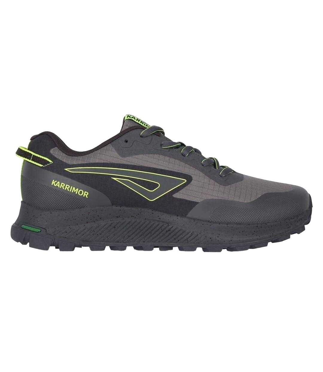 Baskets Course À Pied Tempo Trail Homme Gris Vert Clair Karrimor-1