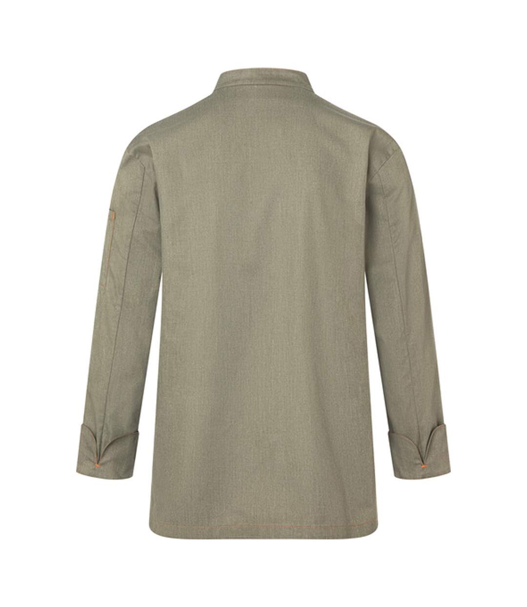 Unisex Adult Jean Style Stitching Chef Jacket Vintage Moss Green Karlowsky-2