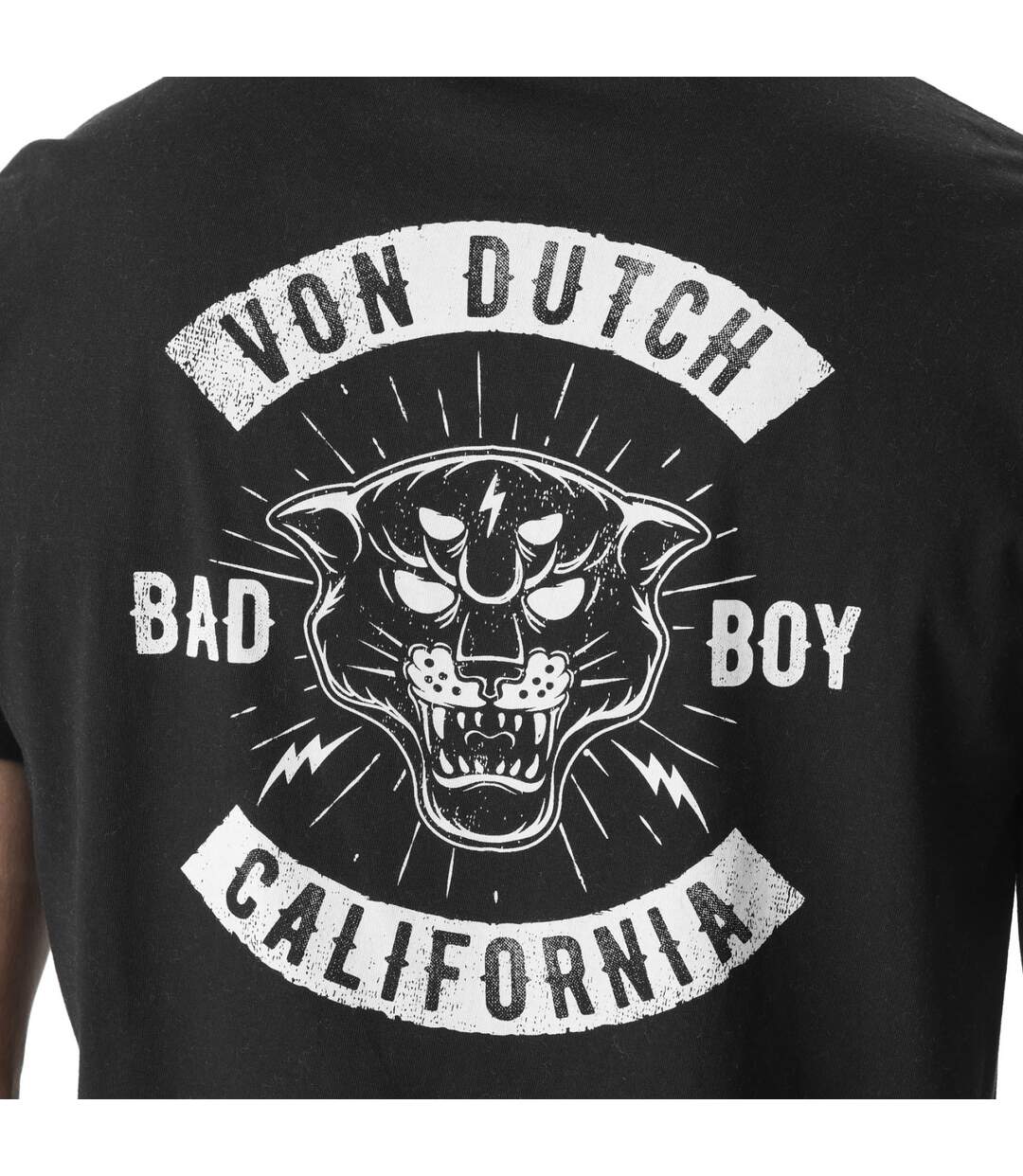 T-shirt homme col rond en jersey avec logo Bad Vondutch-4