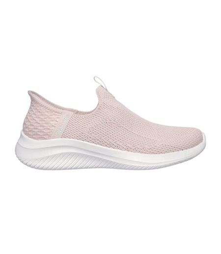 Womens/ladies Ultra Flex 3.0 Easy Win Trainers Rose Skechers