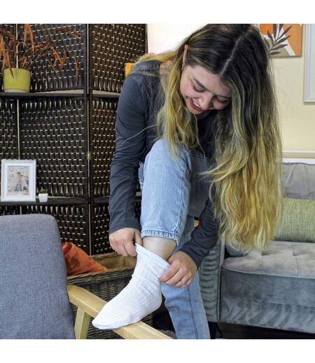 Sock Snob - Paquet de 12 chaussettes douces 100 % coton pour dames