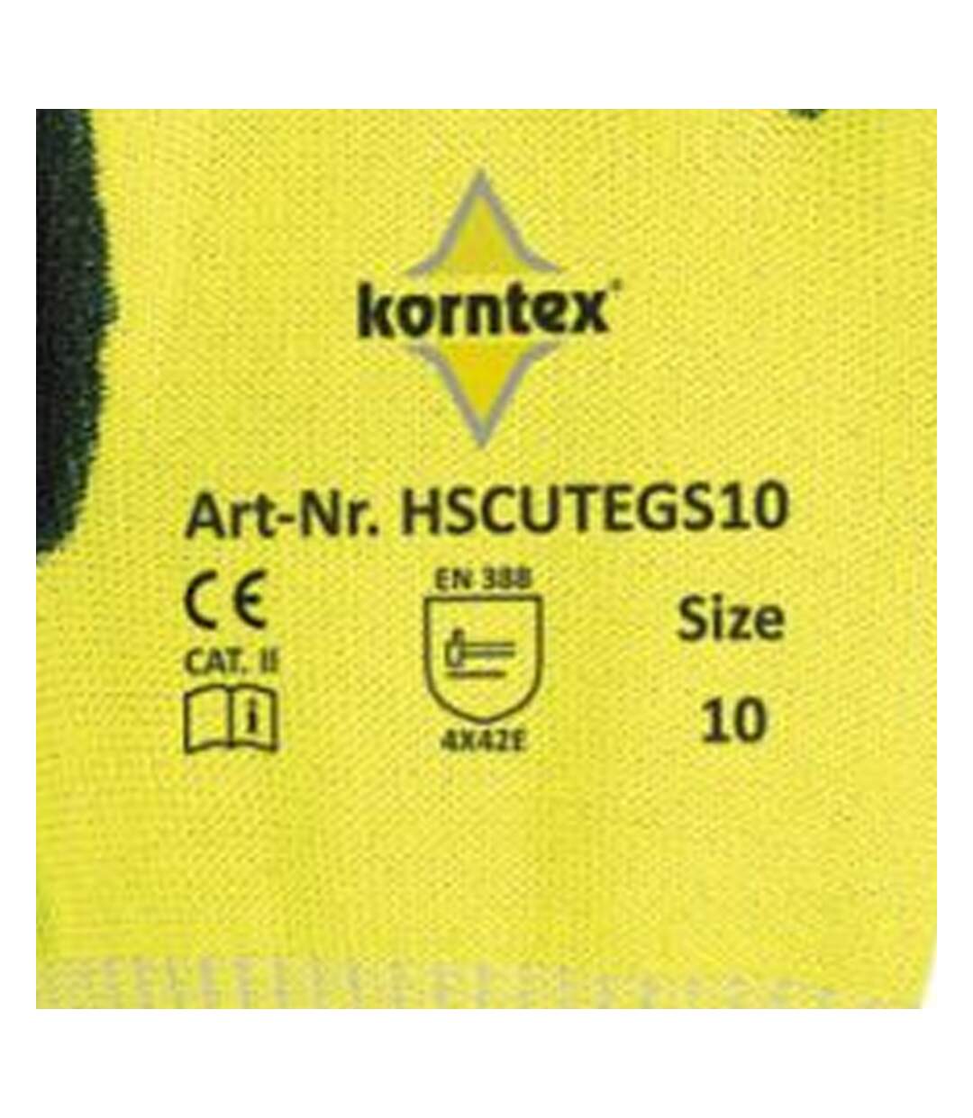 Gants Résistants Aux Coupures Adana 7 Jaune Noir Korntex-2