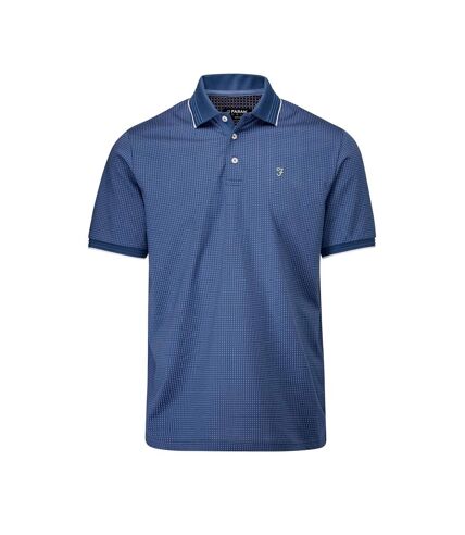 Polo ferris homme bleu pâle / blanc Farah