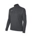 Womens/ladies Funnel Neck Regular Long-sleeved Top Anthracite Nike-3
