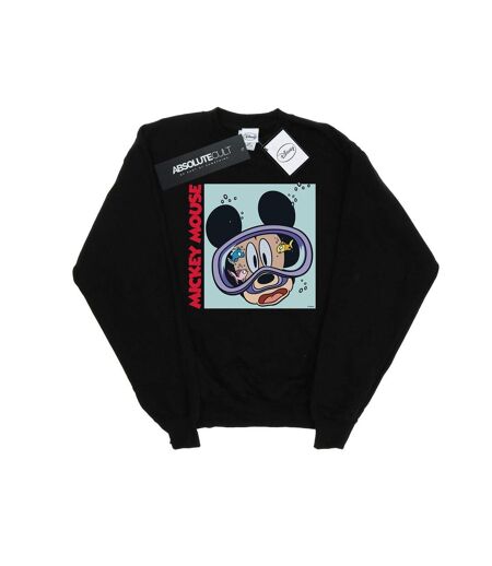 Disney Sweatshirt sous l'eau Mickey Mouse Womens/Ladies (Noir) - UTBI27186