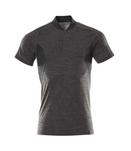 Mens Accelerate Polo Shirt Dark Anthracite Black Mascot