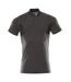 Mens Accelerate Polo Shirt Dark Anthracite Black Mascot-1