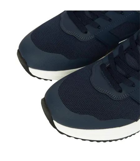 Mens Holywell Flyknit Trainers Navy White Crosshatch