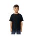 T-shirt softstyle enfant noir Gildan-1