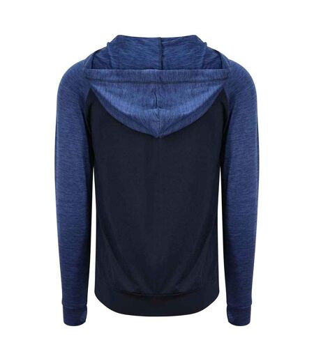 Just Cool Mens Contrast Zoodie Navy Navy Melange AWDis