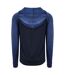 Just Cool Mens Contrast Zoodie Navy Navy Melange AWDis-2