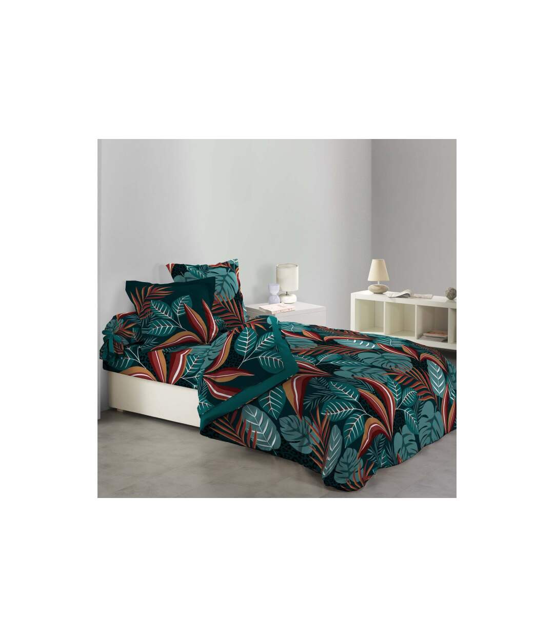 Parure de Lit 6 Pièces Meryl 240x220cm Bleu-3