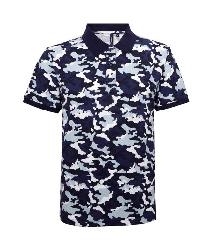 Asquith & Fox - Polo à motif camouflage - Homme (Bleu camouflage) - UTRW5351