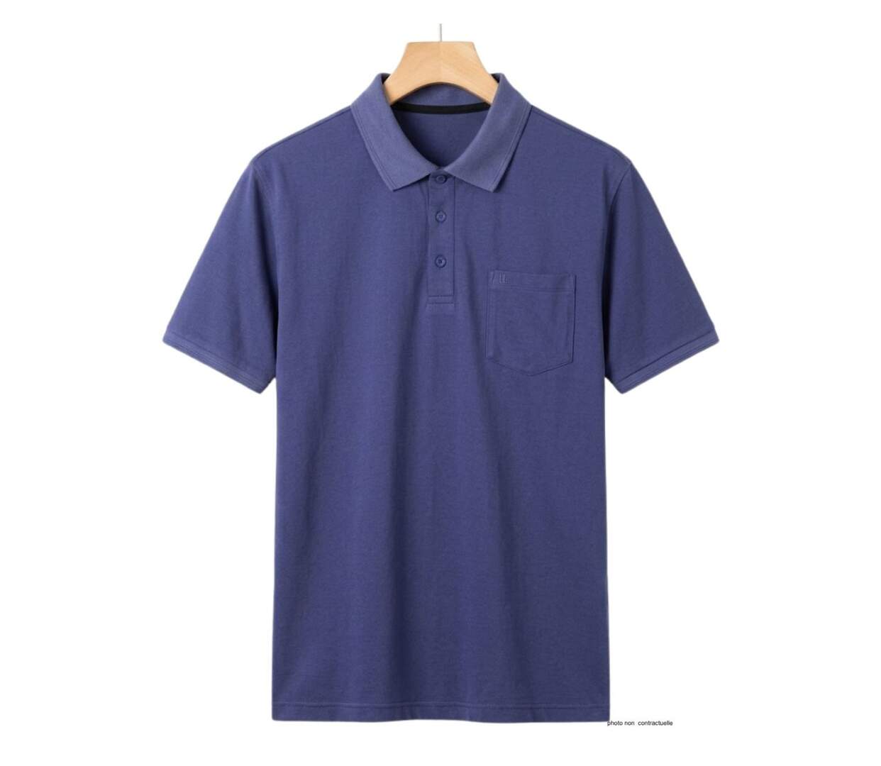 CHALLENGER REMY2 : Polo en jersey de coton bleu outremer fluide et confortable-2