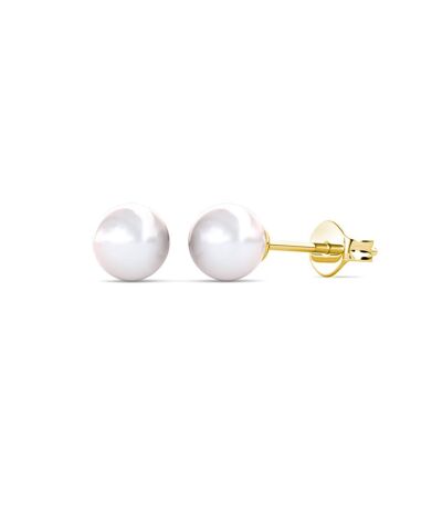 Boucles d'oreilles Full Moon Pearl, Perle d’imitation