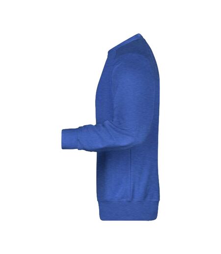 Sweat Homme Bleu Roi Chiné James And Nicholson