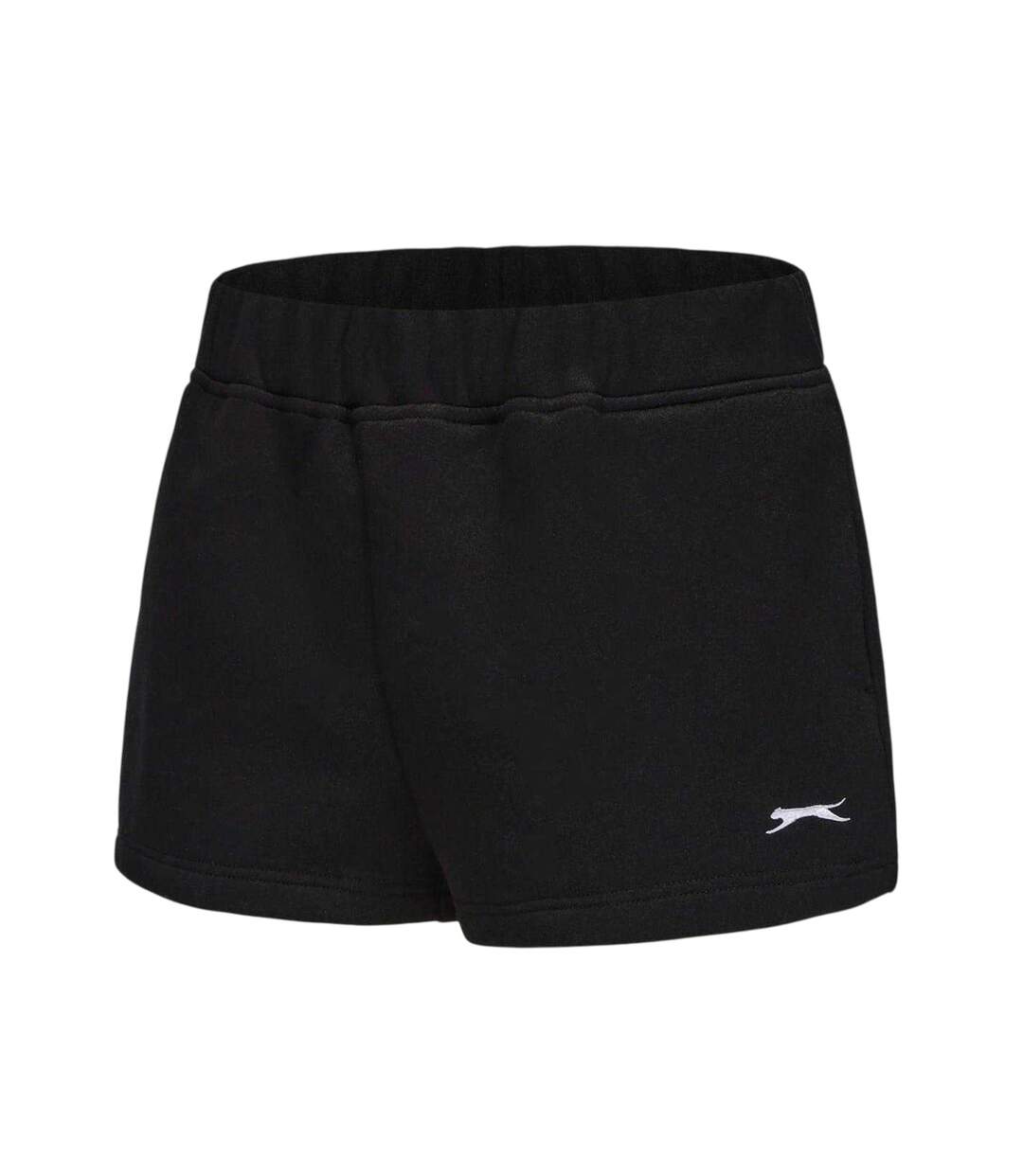 Womens/ladies Fleece Shorts Black Slazenger-3