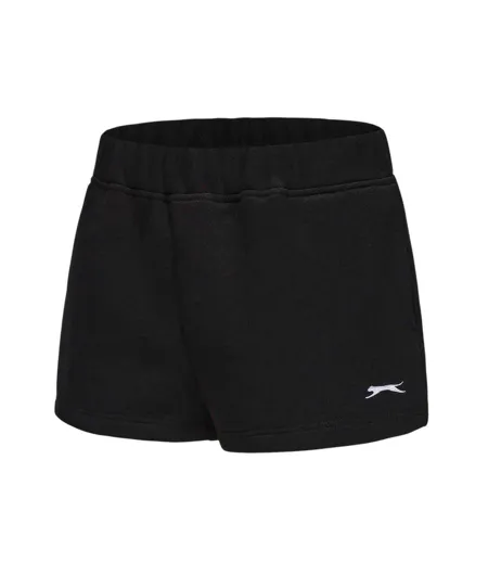 Womens/ladies Fleece Shorts Black Slazenger