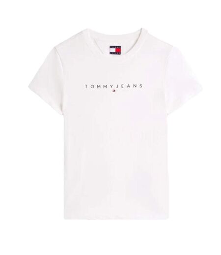 T-shirt blanc femme tommy hilfiger linearp