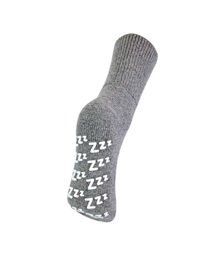 1 Pack Ladies Non Slip Cashmere Wool Slipper Bed Socks with Zzz Grips