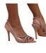 Womens/ladies dallas crystal perspex sling back high heels nude Where´s That From