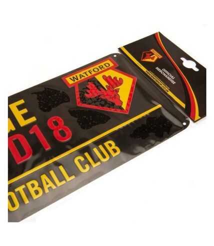 Watford FC Street Sign (Black/Yellow) (One Size) - UTTA8478