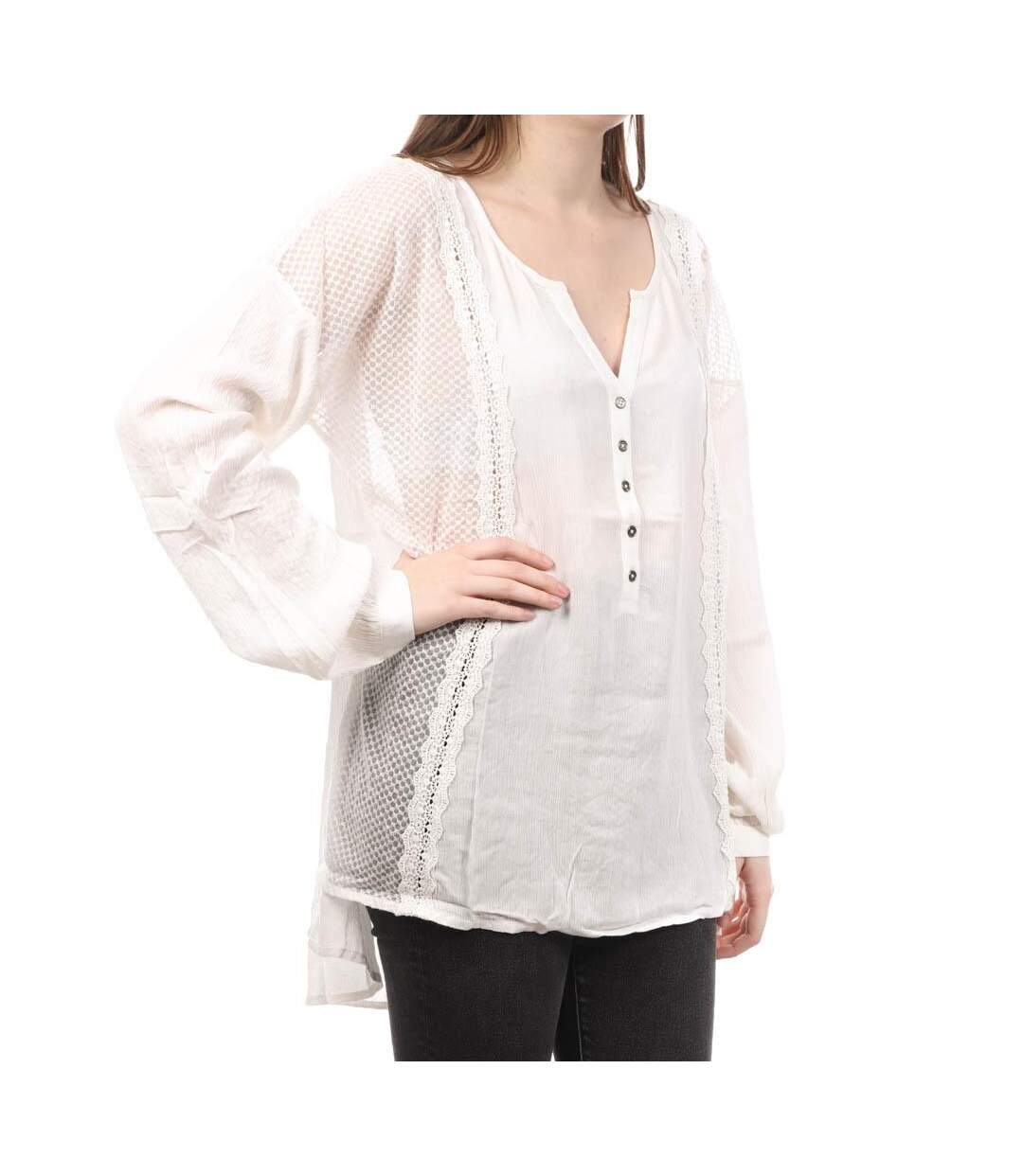 Blouse Blanche Femme Teddy Smith Tisou - M-1