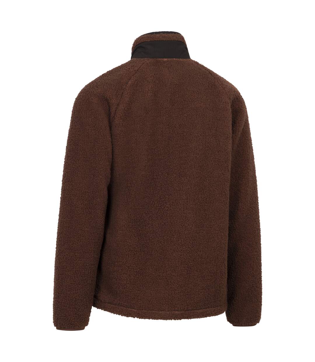 Veste Polaire À Col Montant Et Poche Sur Poitrine Brookes Homme Marron Foncé Trespass-2