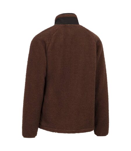 Veste Polaire À Col Montant Et Poche Sur Poitrine Brookes Homme Marron Foncé Trespass