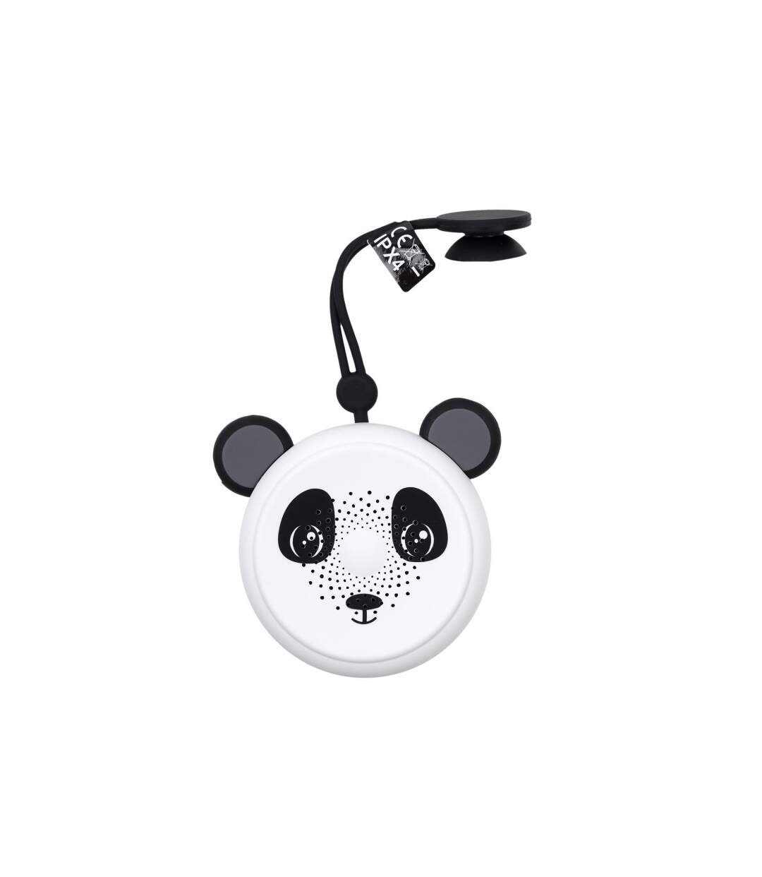 Enceinte Ventouse Waterproof Panda 22cm Blanc-2