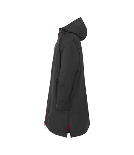 Unisex Adult All Weather Waterproof Jacket Black Red Finden & Hales
