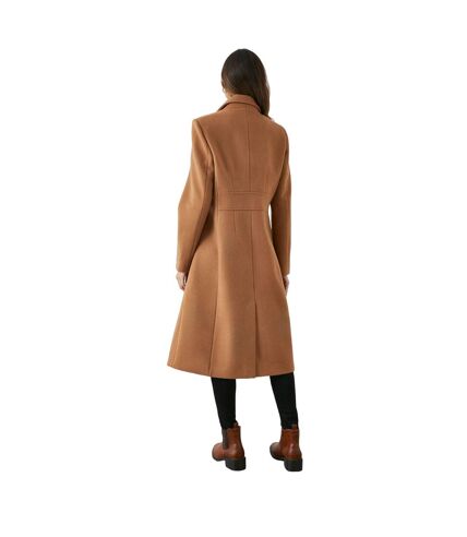 Principles Womens/Ladies Single-Breasted Tailored Coat (Camel) - UTDH6492