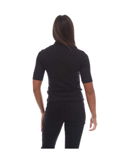T-shirt etikat femme noir Boss
